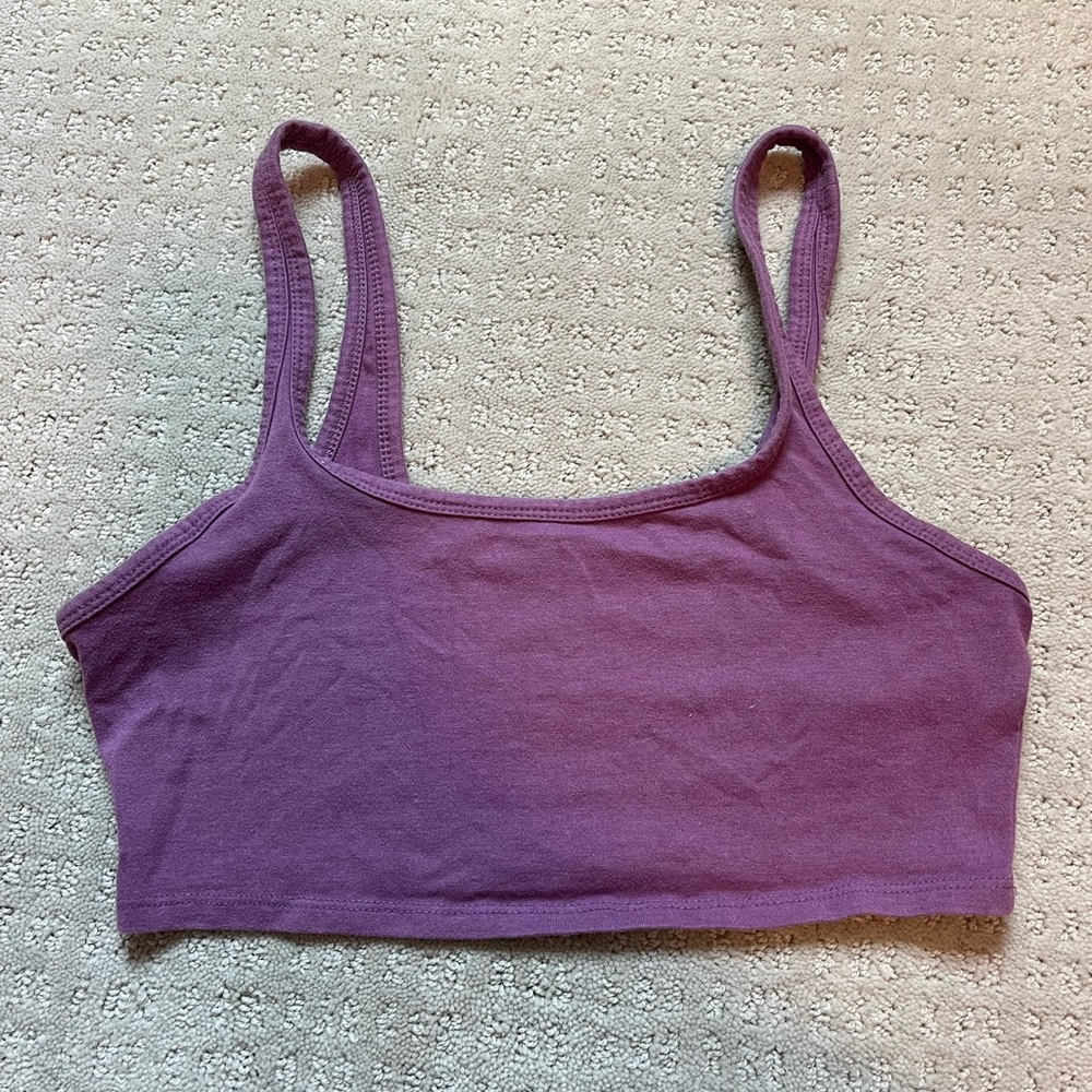 Social Tourist Abercrombie and Fitch Purple Tank Top